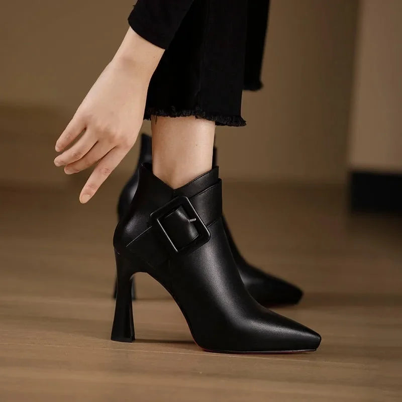 Sloane™ | Modern Buckle Ankle Boots