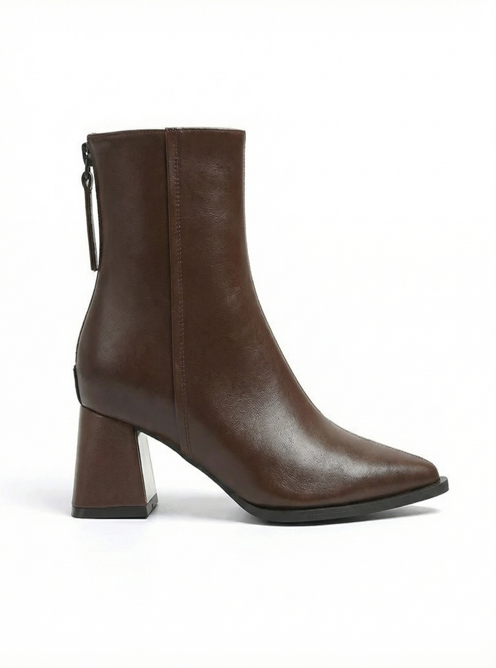 Mary™ | Sleek Pointed-Toe Mid-Heel Boots