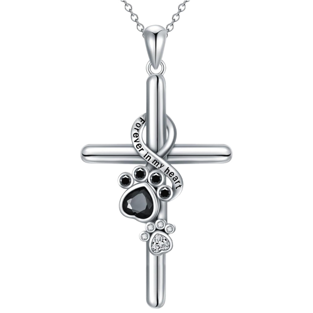 Selina™ | Paw Cross Pendant Necklace